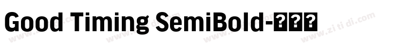 Good Timing SemiBold字体转换